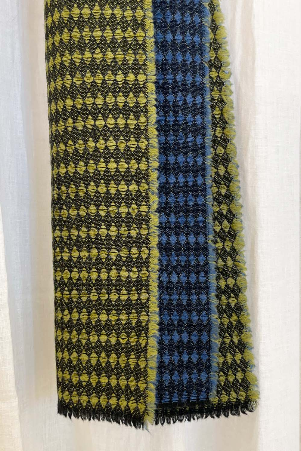 Peli sinivihreä Huihuin villahuivi